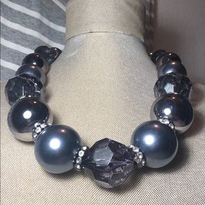 Deep Plum Circles Necklace